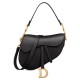 Borsa a sella Christian Dior con cinturino nero Borsa a sella Christian Dior con cinturino nero
