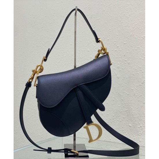 Borsa a sella Christian Dior con cinturino nero Borsa a sella Christian Dior con cinturino nero