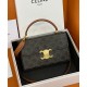 Celine Box Triomphe In Tela Triomphe E Pelle Di Vitello Caffè Celine Box Triomphe In Tela Triomphe E Pelle Di Vitello Caffè