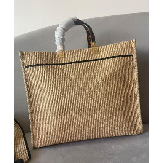 Borse tote media Fendi Sunshine 8BH386 Albicocca Borse tote media Fendi Sunshine 8BH386 Albicocca