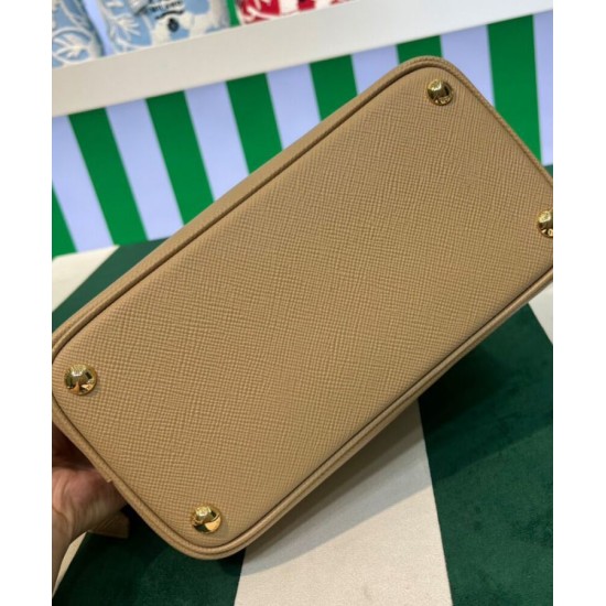 Replica Mini Borsa Prada Doppia In Pelle Saffiano Albicocca imitazioni Miglior Prezzo Mini Borsa Prada Doppia In Pelle Saffiano Albicocca Replica