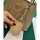 Replica Mini Borsa Prada Doppia In Pelle Saffiano Albicocca imitazioni Miglior Prezzo Mini Borsa Prada Doppia In Pelle Saffiano Albicocca Replica