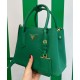 Replica Mini Borsa Prada Doppia In Pelle Saffiano Verde imitazioni Miglior Prezzo Mini Borsa Prada Doppia In Pelle Saffiano Verde Replica
