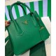Replica Mini Borsa Prada Doppia In Pelle Saffiano Verde imitazioni Miglior Prezzo Mini Borsa Prada Doppia In Pelle Saffiano Verde Replica