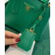 Replica Mini Borsa Prada Doppia In Pelle Saffiano Verde imitazioni Miglior Prezzo Mini Borsa Prada Doppia In Pelle Saffiano Verde Replica