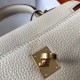 Borsa Hermes Mini Kelly 20cm Craie