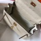 Borsa Hermes Mini Kelly 20cm Craie