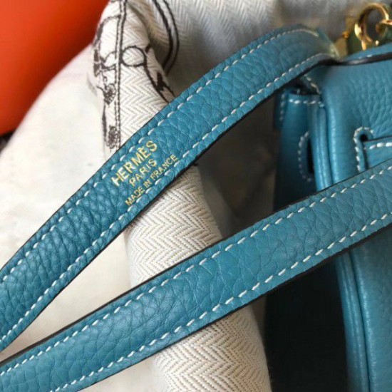 Borse Hermes Mini Kelly 20cm Blue Jean Borse Hermes Mini Kelly 20cm Blue Jean