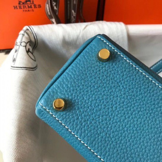 Borse Hermes Mini Kelly 20cm Blue Jean Borse Hermes Mini Kelly 20cm Blue Jean