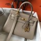 Borse Hermes Mini Kelly 20 cm grigia