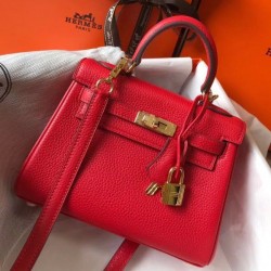 Borse Hermes Mini Kelly 20 cm rossa
