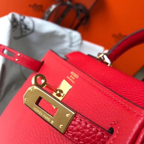 Borse Hermes Mini Kelly 20 cm rossa Borse Hermes Mini Kelly 20 cm rossa