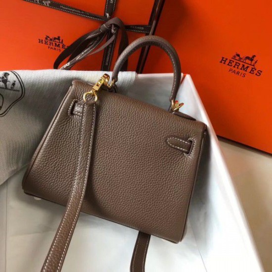 Borsa Hermes Mini Kelly 20cm Tortora Borsa Hermes Mini Kelly 20cm Tortora
