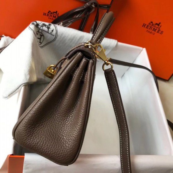 Borsa Hermes Mini Kelly 20cm Tortora Borsa Hermes Mini Kelly 20cm Tortora