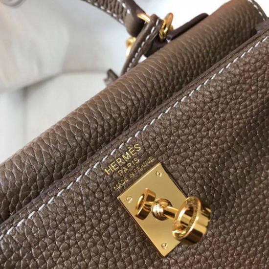 Borsa Hermes Mini Kelly 20cm Tortora Borsa Hermes Mini Kelly 20cm Tortora