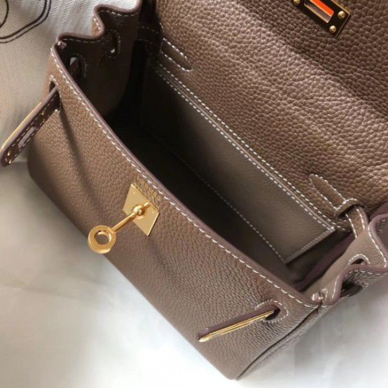 Borsa Hermes Mini Kelly 20cm Tortora Borsa Hermes Mini Kelly 20cm Tortora