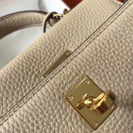 Borse Hermes Mini Kelly 20cm Beige Borse Hermes Mini Kelly 20cm Beige