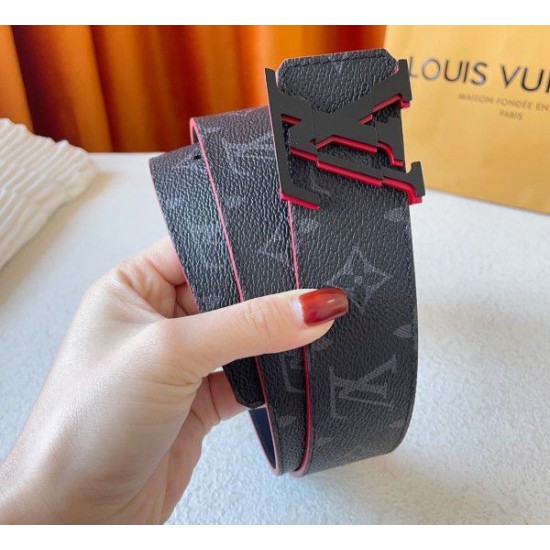 LV Louis Vuitton Broken 40mm Cintura reversibile Monogram Eclipse M0628V LV Louis Vuitton Broken 40mm Cintura reversibile Monogram Eclipse M0628V