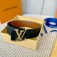 Cintura reversibile LV LV Rays 40mm M0630V