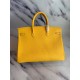 Herme Birkin Borsa 35cm fatta a mano Clemence Yellow Dupe Perfetta Cloni Firmate Herme Birkin Borsa 35cm fatta a mano Clemence Yellow imitazioni