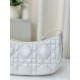 Replica Christian Dior CD Lounge Bag Supple Macrocannage Bianco imitazioni Miglior Prezzo Christian Dior CD Lounge Bag Supple Macrocannage Bianco Replica