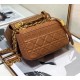 Replica Perfetta Caro piccola Christian Dior Cannage in pelle di vitello marrone imitazioni Miglior Prezzo Replica Perfetta Caro piccola Christian Dior Cannage in pelle di vitello marrone