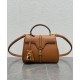 Miglior Prezzo Celine Mini 16 Imitazioni borse griffate in pelle di vitello naturale Caffè Replica