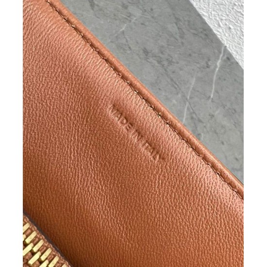 Miglior Prezzo Celine Mini 16 Imitazioni borse griffate in pelle di vitello naturale Caffè Replica