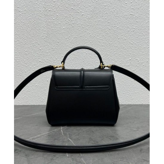 Replica Borsa Celine Mini 16 Pelle di vitello naturale Nera imitazioni Miglior Prezzo Borsa Celine Mini 16 Pelle di vitello naturale Nera Replica