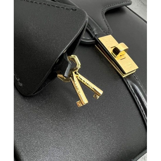 Replica Borsa Celine Mini 16 Pelle di vitello naturale Nera imitazioni Miglior Prezzo Borsa Celine Mini 16 Pelle di vitello naturale Nera Replica