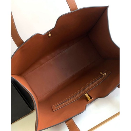 Replica Celine Cabas 16 Borse in pelle di vitello liscia Caffè imitazioni Miglior Prezzo Celine Cabas 16 Borse Replica in pelle di vitello liscia Caffè