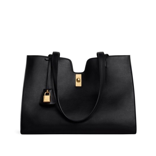 Replica Borsa Celine Cabas 16 Pelle di vitello liscia Nera imitazioni Miglior Prezzo Borsa Celine Cabas 16 Pelle di vitello liscia Nera Replica