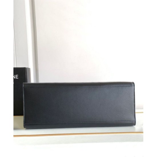 Replica Borsa Celine Cabas 16 Pelle di vitello liscia Nera imitazioni Miglior Prezzo Borsa Celine Cabas 16 Pelle di vitello liscia Nera Replica