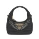 Replica Imitazione Mini borsa Prada in pelle nappa con impunture 1BA384 Nera imitazioni Miglior Prezzo Imitazione Mini borsa Prada in pelle nappa con impunture 1BA384 Nera Replica