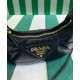 Replica Imitazione Mini borsa Prada in pelle nappa con impunture 1BA384 Nera imitazioni Miglior Prezzo Imitazione Mini borsa Prada in pelle nappa con impunture 1BA384 Nera Replica