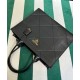 Replica Borse Alta Qualità Prada Prada Symbole grande in pelle con impunture 1BA377 Nera imitazioni Miglior Prezzo Borse Replica Alta Qualità Prada Prada Symbole grande in pelle con impunture 1BA377 Nera