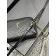 Replica YSL Saint Laurent Gaby Qualità premium Borse con cerniera nera 18 cm imitazioni Miglior Prezzo YSL Saint Laurent Gaby Qualità premium Borse Replica con cerniera nera 18 cm