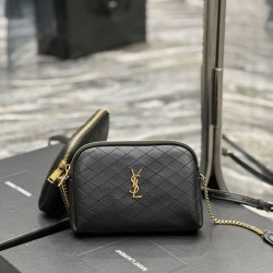 Miglior Prezzo YSL Saint Laurent Gaby Qualità premium Borse Replica con cerniera nera 18 cm 