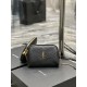 Replica YSL Saint Laurent Gaby Qualità premium Borse con cerniera nera 18 cm imitazioni Miglior Prezzo YSL Saint Laurent Gaby Qualità premium Borse Replica con cerniera nera 18 cm