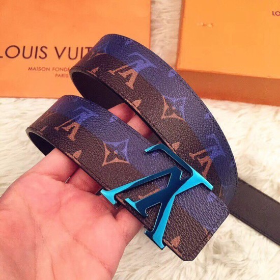 Riproduzione Fedele Cintura Initiales 40mm Monogram Blue MP033S imitazioni Replica Alta Qualità Cintura Initiales 40mm Monogram Blue MP033S