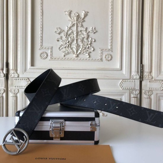 Riproduzione Fedele Qualità da grande replica Crcle 35mm Cintura Monogram Eclipse M9931Q imitazioni Replica Alta Qualità Qualità da grande Crcle 35mm Cintura Monogram Eclipse M9931Q