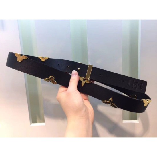 Replica Alta Qualità Pari Iconic Metallic Flowers 30mm Belt M9310U