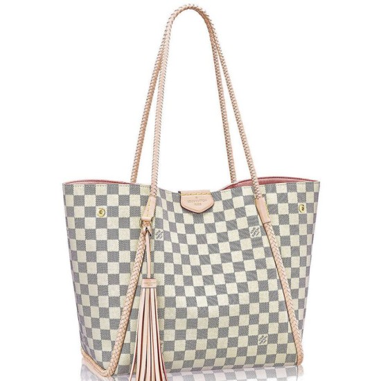 Riproduzione Fedele Propriano Tote Damier Azur N44027 Bianco imitazioni Replica Alta Qualità Propriano Tote Damier Azur N44027 Bianco