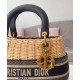 Christian Dior Borse Lady Dior media albicocca Christian Dior Borse Lady Dior media albicocca