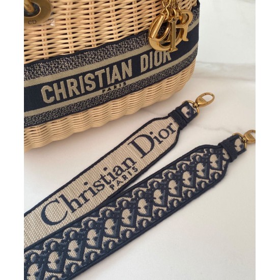 Christian Dior Borse Lady Dior media albicocca Christian Dior Borse Lady Dior media albicocca
