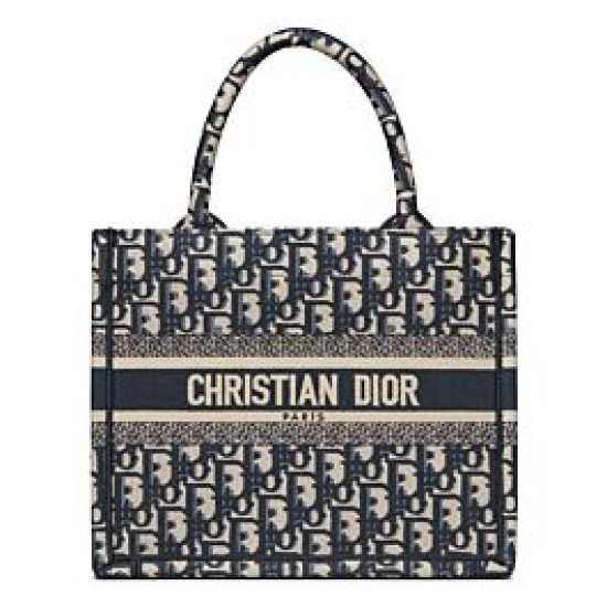 Christian Dior Borsa piccola Dior Book Tote blu scuro Christian Dior Borsa piccola Dior Book Tote blu scuro