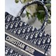 Christian Dior Borsa piccola Dior Book Tote blu scuro Christian Dior Borsa piccola Dior Book Tote blu scuro