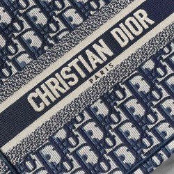 Christian Dior Borsa piccola Dior Book Tote blu scuro Christian Dior Borsa piccola Dior Book Tote blu scuro