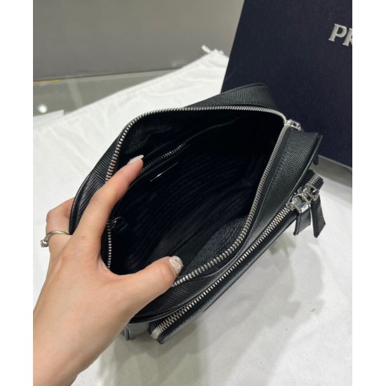 Borsa a Spalla Prada Pelle Saffiano 2VH152 Nera Borsa a Spalla Prada Pelle Saffiano 2VH152 Nera