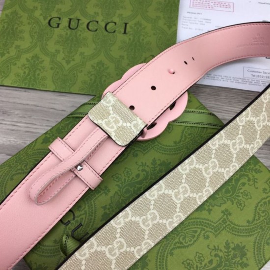 Replica Cintura larga Gucci GG Marmont 400593 40mm Rosa imitazioni Miglior Prezzo Cintura larga Gucci GG Marmont 400593 40mm Rosa Replica